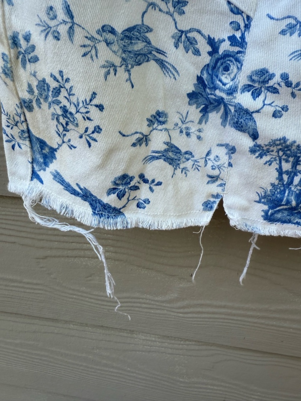 For Love And Lemons Monika Mini Dress Floral Blue White - Picture 8 of 15